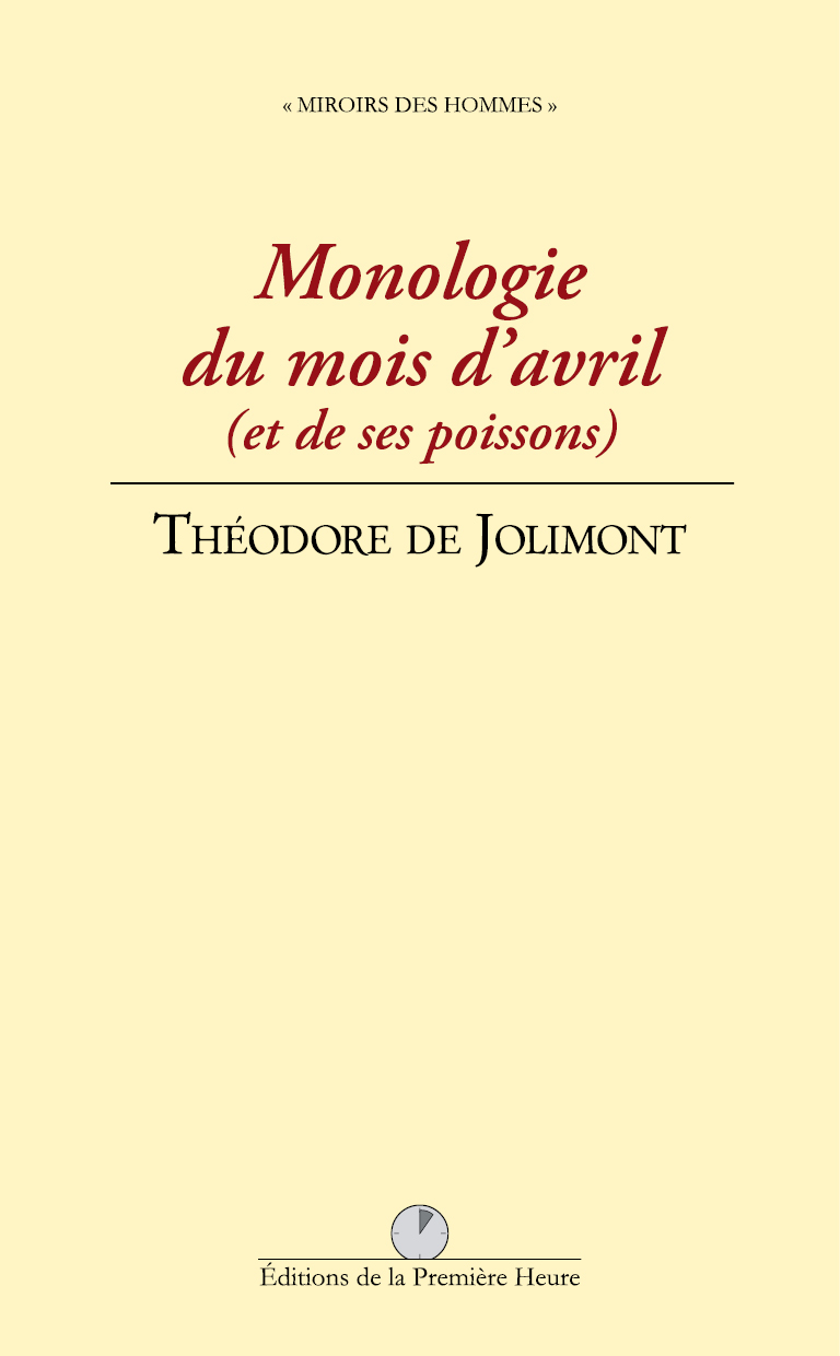 T. de Jolimont - Monologie du mois d'avril